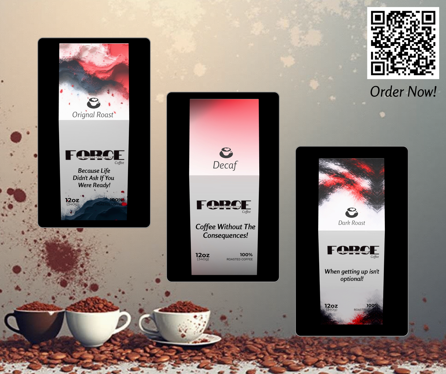 Force Whole Beans Coffee Bundle (3 bags)– Free Shipping